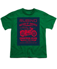 Rubino Motorcycle Club - Youth T-Shirt Youth T-Shirt Pixels Kelly Green Small 