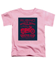 Rubino Motorcycle Club - Toddler T-Shirt Toddler T-Shirt Pixels Pink Small 