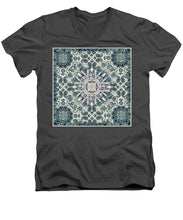 Rubino Order From Chaos Blades - Men's V-Neck T-Shirt Men's V-Neck T-Shirt Pixels Charcoal Small 
