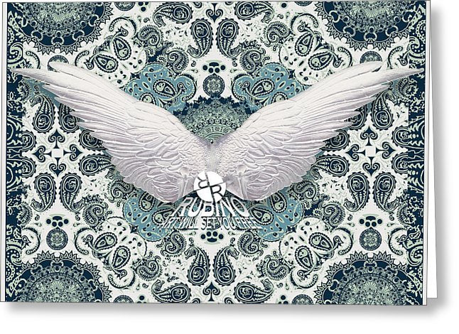 Rubino Order From Chaos Wings - Greeting Card Greeting Card Pixels Single Card  