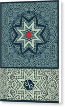 Rubino Outline Mandala - Canvas Print Canvas Print Pixels 6.625" x 10.000" White Glossy