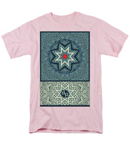 Rubino Outline Mandala - Men's T-Shirt  (Regular Fit) Men's T-Shirt (Regular Fit) Pixels Pink Small 