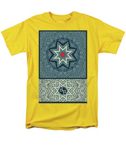 Rubino Outline Mandala - Men's T-Shirt  (Regular Fit) Men's T-Shirt (Regular Fit) Pixels Yellow Small 