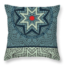 Rubino Outline Mandala - Throw Pillow Throw Pillow Pixels 14" x 14" Yes 