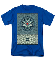 Rubino Outline Mandala - Men's T-Shirt  (Regular Fit) Men's T-Shirt (Regular Fit) Pixels Royal Small 