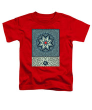 Rubino Outline Mandala - Toddler T-Shirt Toddler T-Shirt Pixels Red Small 