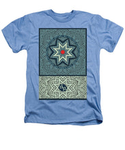 Rubino Outline Mandala - Heathers T-Shirt Heathers T-Shirt Pixels Light Blue Small 