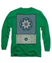 Rubino Outline Mandala - Long Sleeve T-Shirt Long Sleeve T-Shirt Pixels Kelly Green Small 