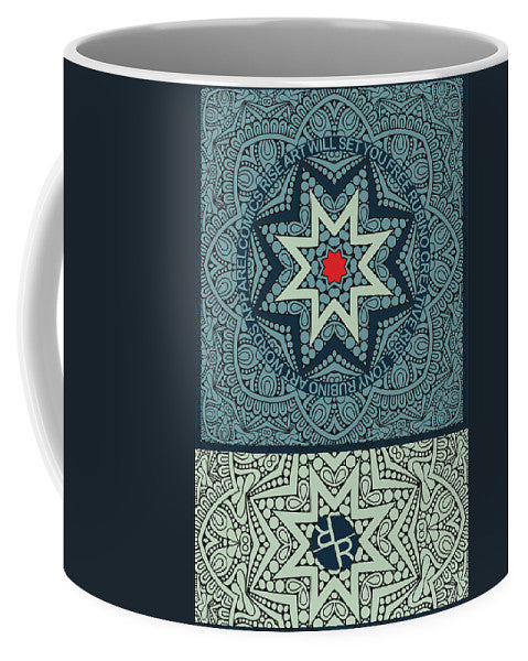 Rubino Outline Mandala - Mug Mug Pixels Small (11 oz.)  