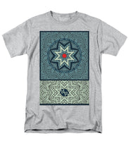 Rubino Outline Mandala - Men's T-Shirt  (Regular Fit) Men's T-Shirt (Regular Fit) Pixels Heather Small 