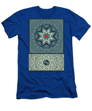 Rubino Outline Mandala - Men's T-Shirt (Athletic Fit) Men's T-Shirt (Athletic Fit) Pixels Royal Small 