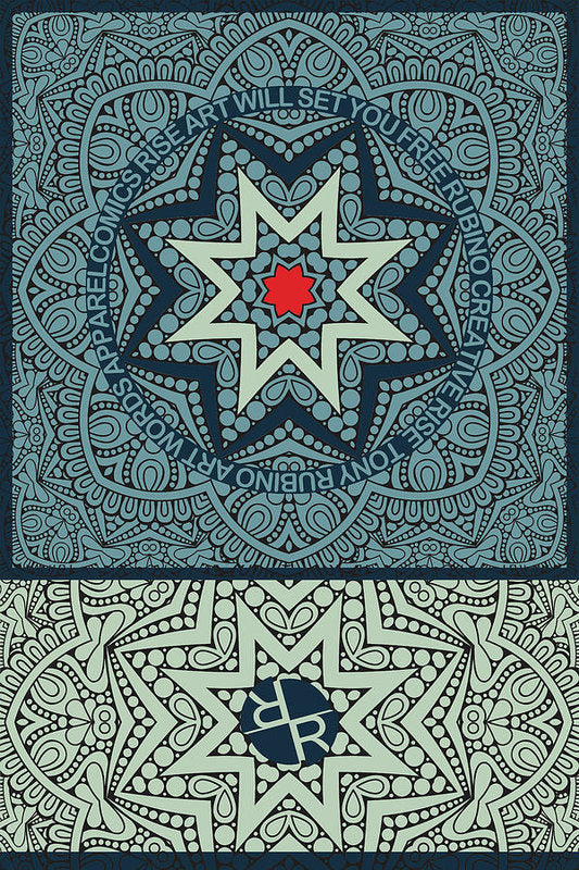 Rubino Outline Mandala - Art Print Art Print Pixels 5.375