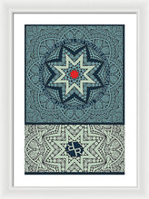 Rubino Outline Mandala - Framed Print Framed Print Pixels 16.000" x 24.000" White White