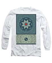 Rubino Outline Mandala - Long Sleeve T-Shirt Long Sleeve T-Shirt Pixels White Small 