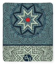 Rubino Outline Mandala - Blanket Blanket Pixels 50" x 60" Sherpa Fleece 