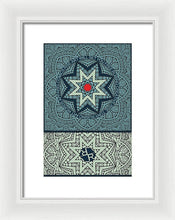 Rubino Outline Mandala - Framed Print Framed Print Pixels 8.000" x 12.000" White White