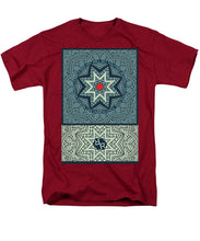 Rubino Outline Mandala - Men's T-Shirt  (Regular Fit) Men's T-Shirt (Regular Fit) Pixels Cardinal Small 
