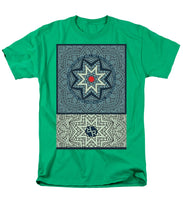Rubino Outline Mandala - Men's T-Shirt  (Regular Fit) Men's T-Shirt (Regular Fit) Pixels Kelly Green Small 
