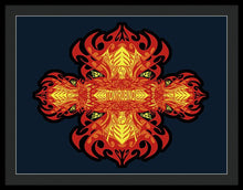 Rubino Propaganda On Fire - Framed Print