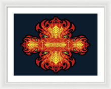 Rubino Propaganda On Fire - Framed Print