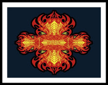 Rubino Propaganda On Fire - Framed Print