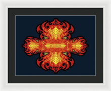 Rubino Propaganda On Fire - Framed Print