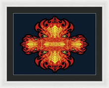 Rubino Propaganda On Fire - Framed Print