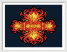 Rubino Propaganda On Fire - Framed Print