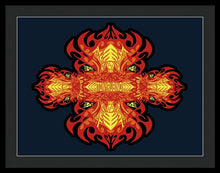 Rubino Propaganda On Fire - Framed Print