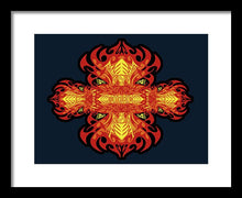 Rubino Propaganda On Fire - Framed Print