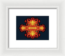 Rubino Propaganda On Fire - Framed Print