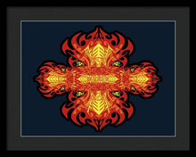 Rubino Propaganda On Fire - Framed Print