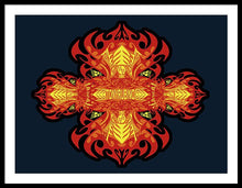 Rubino Propaganda On Fire - Framed Print