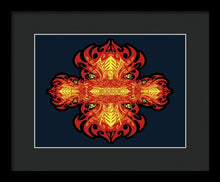 Rubino Propaganda On Fire - Framed Print