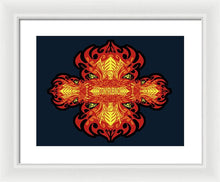 Rubino Propaganda On Fire - Framed Print