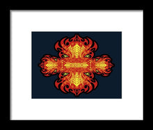 Rubino Propaganda On Fire - Framed Print