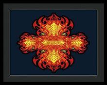 Rubino Propaganda On Fire - Framed Print