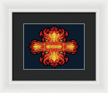 Rubino Propaganda On Fire - Framed Print