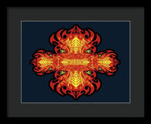 Rubino Propaganda On Fire - Framed Print