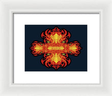 Rubino Propaganda On Fire - Framed Print