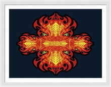 Rubino Propaganda On Fire - Framed Print