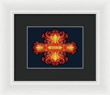 Rubino Propaganda On Fire - Framed Print