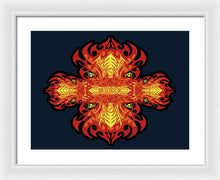 Rubino Propaganda On Fire - Framed Print