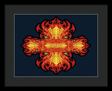 Rubino Propaganda On Fire - Framed Print