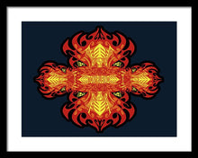 Rubino Propaganda On Fire - Framed Print