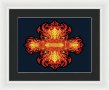 Rubino Propaganda On Fire - Framed Print