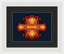 Rubino Propaganda On Fire - Framed Print