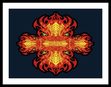 Rubino Propaganda On Fire - Framed Print