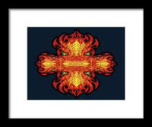 Rubino Propaganda On Fire - Framed Print