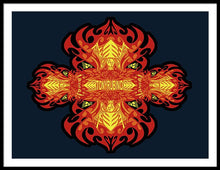 Rubino Propaganda On Fire - Framed Print